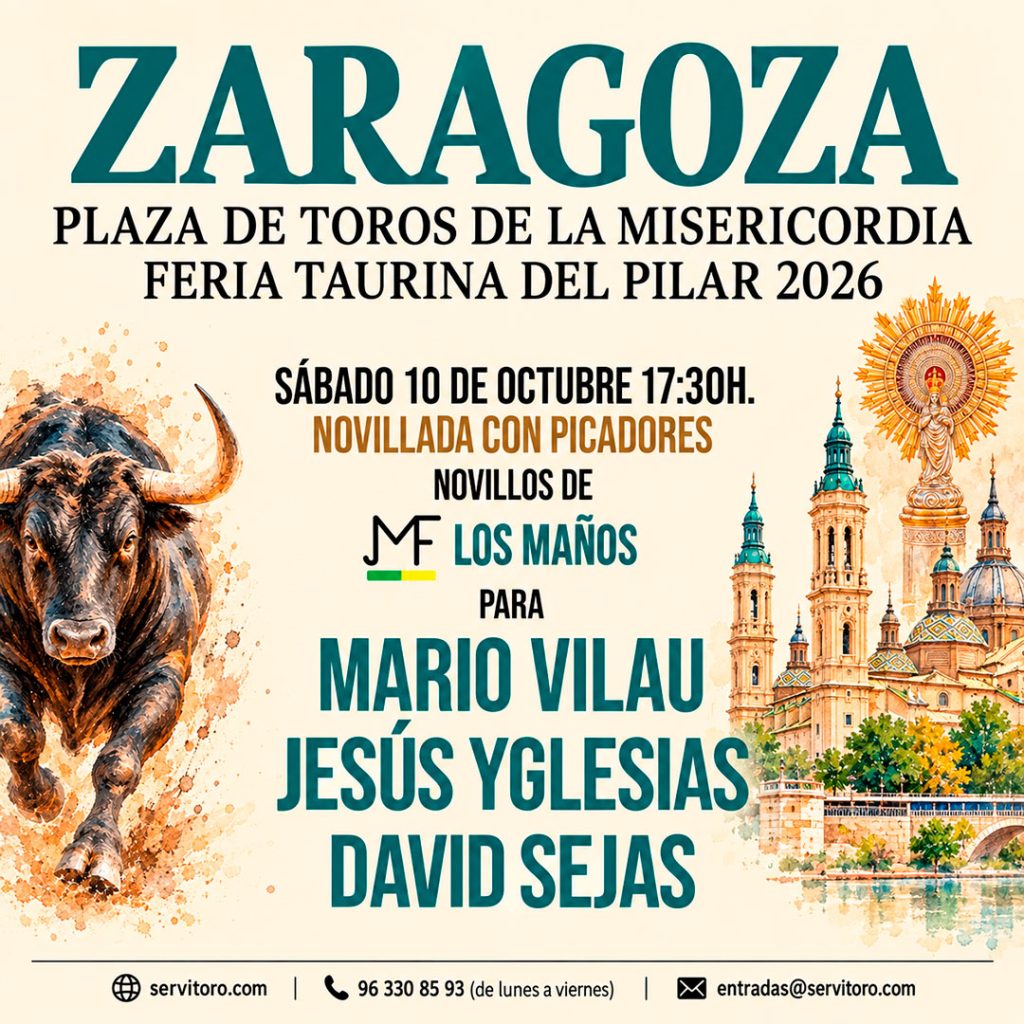 Pilar Bullfighting Fair 2026 - La Misericordia Bullring - Zaragoza