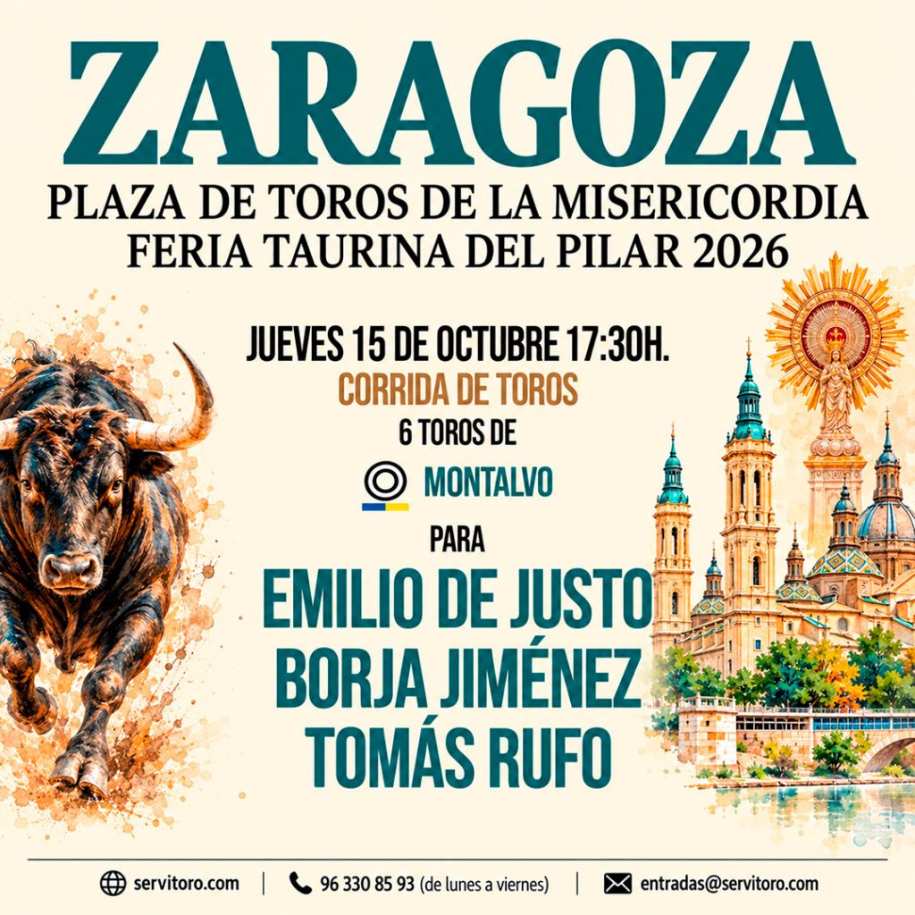 Pilar Bullfighting Fair 2026 - La Misericordia Bullring - Zaragoza