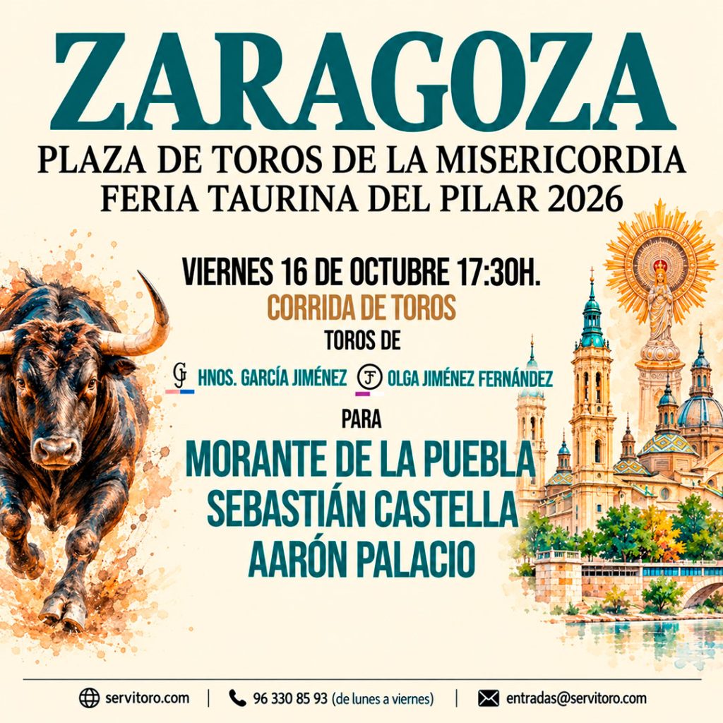 Pilar Bullfighting Fair 2026 - La Misericordia Bullring - Zaragoza