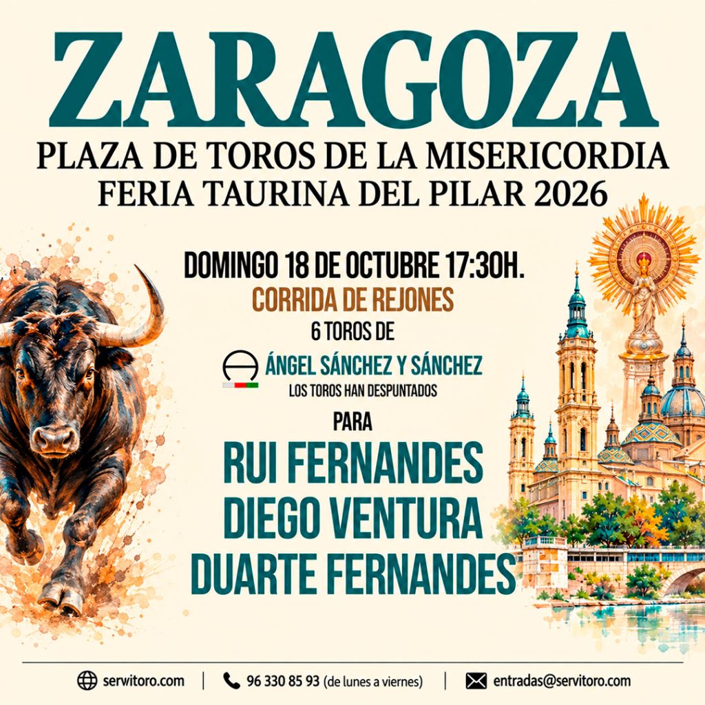 Pilar Bullfighting Fair 2026 - La Misericordia Bullring - Zaragoza
