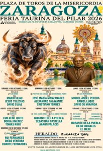 Cartel toros Zaragoza 2026