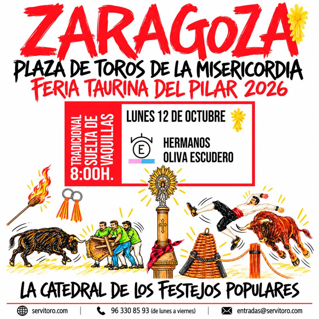 vaquillas Zaragoza dia 12 de octubre
